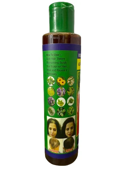 (pack Of 2) Adivasi Hair Oil 120 Ml + Adivasi Hair Shampoo 200ml (without Box) Original